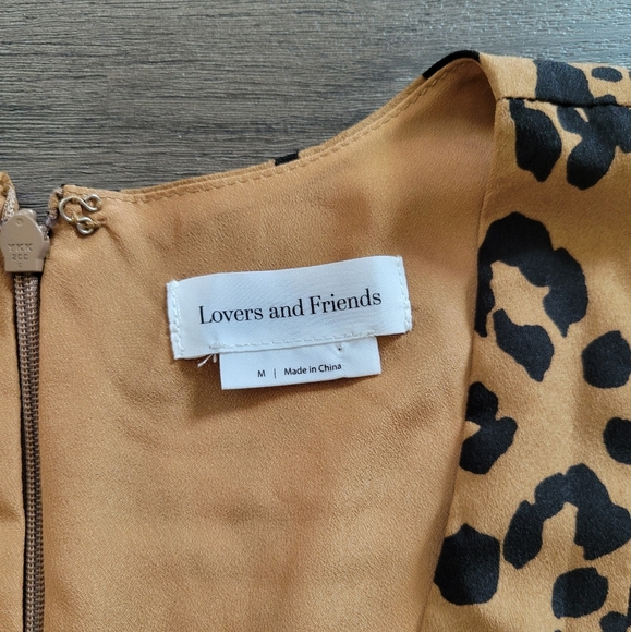 Lovers + Friends Tan Leopard Jill Romper Size Medium - Picture 7 of 14